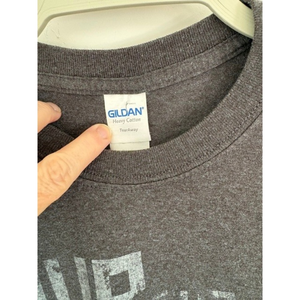 Gildan Saint Louis Zoo Save the Chubby Unicorn Rhino Graphic Tee Charcoal Mens L - Picture 3 of 4
